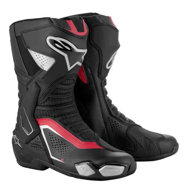 Alpinestars SMX-6 V3 Boots Vented Black/Silver/Red